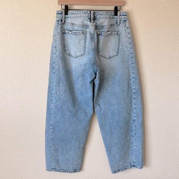 Lovervet High Rise Barrel Jeans Women’s 30/11 Light Wash Baggy Loose LV1502 Pant - Picture 11 of 16